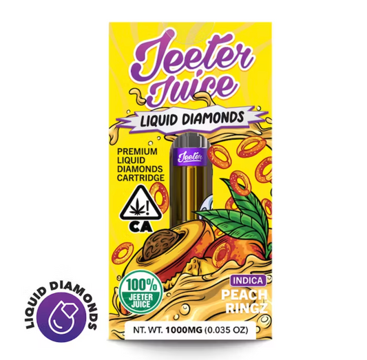 Jeeter Juice - Peach Ringz (Indica) - Liquid Diamonds Cartridge 1000MG