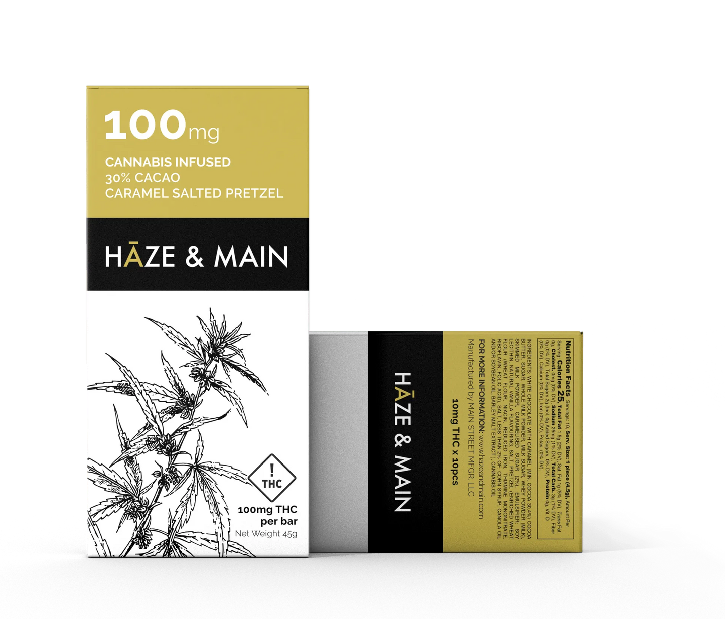 Haze & Main Caramel Salted Pretzel Bar 100mg